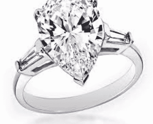 Pear shaped diamond