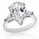 Pear shaped diamond